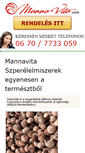 Mobile Screenshot of mannavita.com